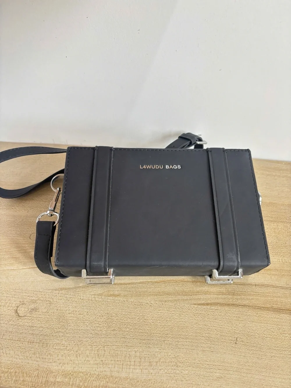 Men's Black Crossbody Shoulder Bag